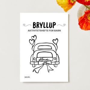 Barn i bryllup: gøyale aktiviteter – print ut